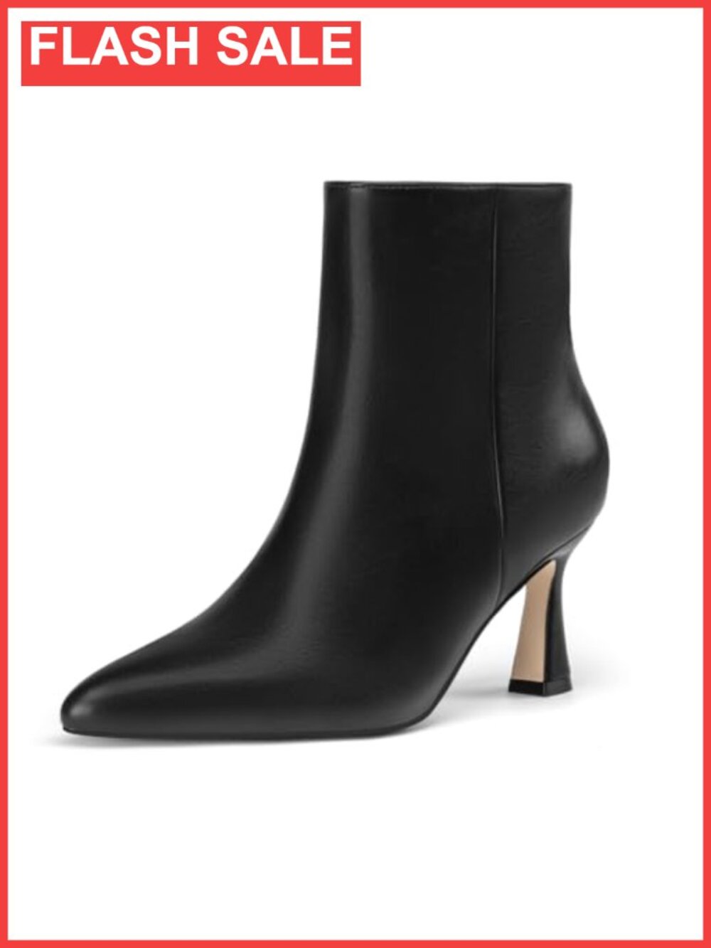 Pointed Toe Stiletto Ankle Booties Side Zipper Dress Boots
